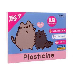 Пластилин Yes, 18 цветов, 360г "Pusheen" (540695)