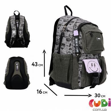 Рюкзак шкільний YES TS-43 Anime Smiley World (559988), комбінований