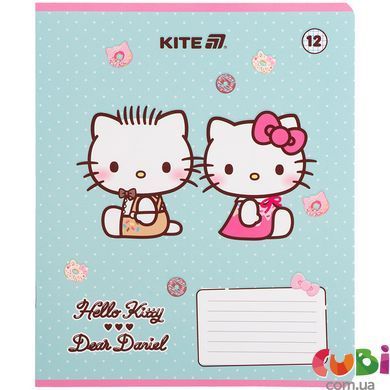 Тетрадь школьная Kite Hello Kitty HK25-232-2, 12 листов, клетка