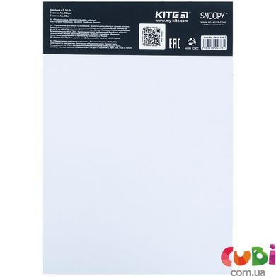Блокнот-планшет Kite Snoopy, A5, 50 листов, ячейка (SN21-194-2), принт