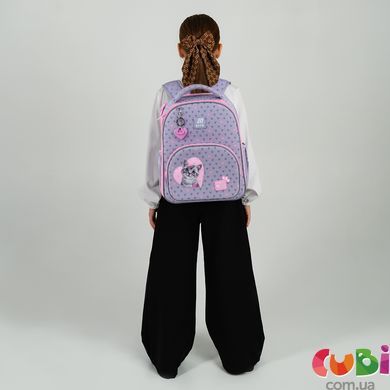 Рюкзак каркасный школьный Kite Education Studio Pets SP25-556M, комбинированый
