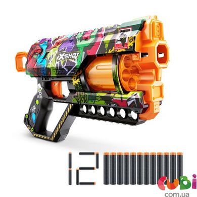 Швидкострільний бластер X-SHOT Skins Griefer Graffiti (12 патронів), 36561G