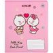 Тетрадь школьная Kite Hello Kitty HK25-232-2, 12 листов, клетка
