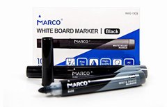 Маркер Board сухостираємий, круглий, чорний, Marco, 8600-10CB black
