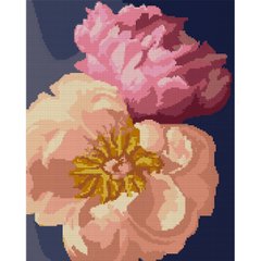 Алмазная мозаика SANTI Розовые пионы, 40 50см на подрамнике, 954696