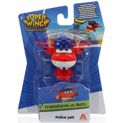Игровая фигурка-трансформер Super Wings Transform-a-Bots Police Jett, Джетт полицейский, EU730031