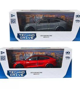 Автомодель - FORD MUSTANG MACH-E GT 2023 (червоний, сріблясто-сірий)
