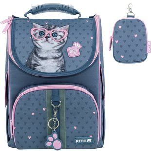 Рюкзак школьный каркасный Kite Education Studio Pets SP25-501S, комбинированый