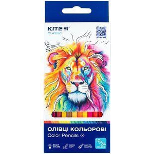 Олівці Kite кольорові двосторонні, 12 шт. Kite Classic (K-054)