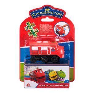 Паровозик Уилсон с механической функцией и пазлом, EU890301 CHUGGINGTON, комбинированый