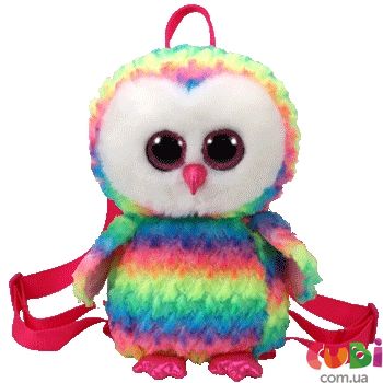 Детская игрушка мягконабивная TY Gear 95003 Разноцветная сова "Owen" рюкзак
