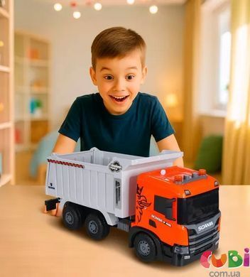 Автомодель серії "Super Big Truck" &ndash; Самоскид Scania (світло, звук) (5002KS), комбинированый