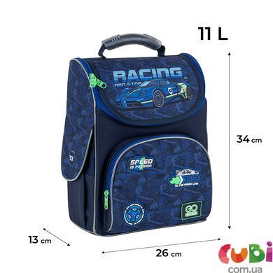 Рюкзак GoPack Education каркасный 5001S-6 Racing, комбинированый
