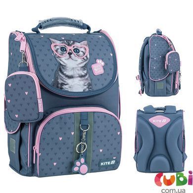 Рюкзак школьный каркасный Kite Education Studio Pets SP25-501S, комбинированый
