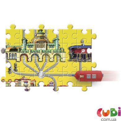 Паровозик Вілсон з механічною функцією та пазлом, EU890301 CHUGGINGTON, комбінований