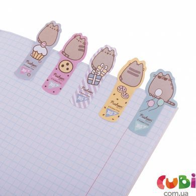 Индексы бумажные Yes "Pusheen", 55х22мм, 100 шт (5x20) (170438)
