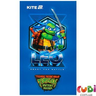 Блокнот-планшет Кіт Ninja Turtles NT25-195, A6, 50 аркушів, нелінований