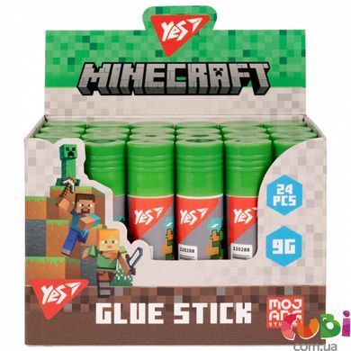 Клей-карандаш Yes 9г PVA "Minecraft" (320288)