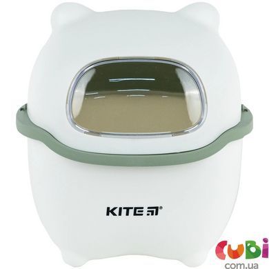 Настольный мусорный контейнер Kite, белый-зеленый, K24-009-7