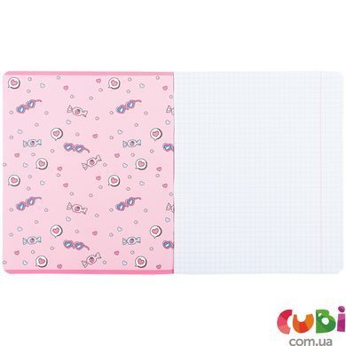 Тетрадь школьная Kite Hello Kitty HK25-232-1, 12 листов, в клетку