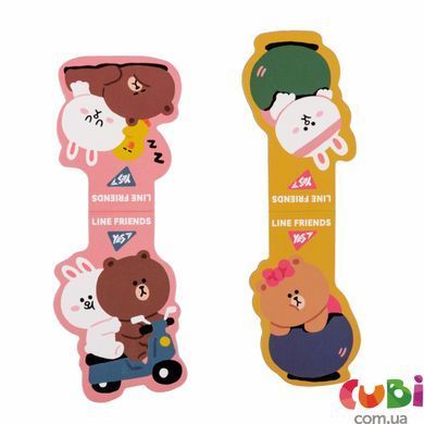 Закладки магнитные YES Line Friends, 2шт. (707825)
