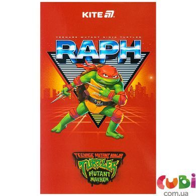 Блокнот-планшет Кіт Ninja Turtles NT25-195, A6, 50 аркушів, нелінований
