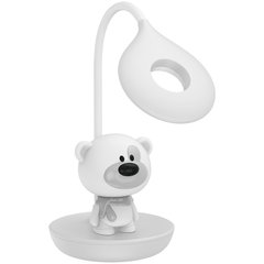 Настольная лампа LED с аккумулятором Bear, белый
