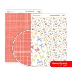 Дизайнерський папір двосторонній ROSA TALENT Ніжність квітів №8 Матовий (5318024), Червоний