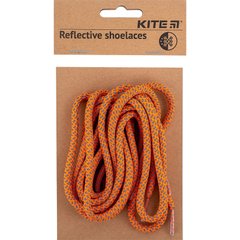 Шнуровки для обуви светоотражающие, оранжевые, K23-128-2