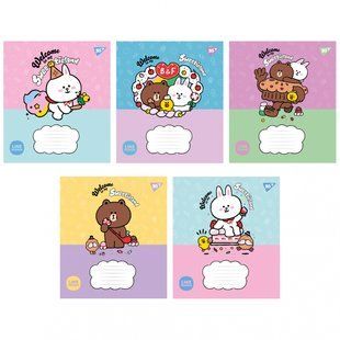 Тетрадь ученическая А5/12 кос. Yes Line Friends. Sweetieland.