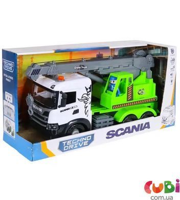 Автомобіль серії "Mid Truck" &ndash; Автокран Scania (світло, звук) (3006KS), комбинированый