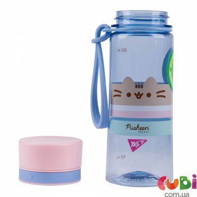 Бутылка для воды Yes "Pusheen" 400 мл, голубая (708319)