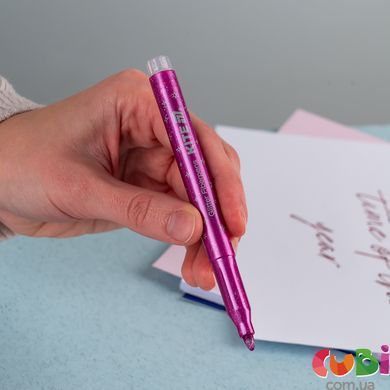 Фломастери з блискітками, набір 6шт, Kite Creative (K-1147)