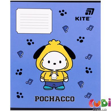 Зошит шкільний Kite Pochacco (PC26-235), 12 аркушів, коса лінія