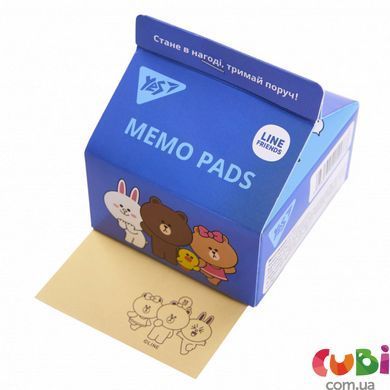 Папір для записів YES Tetra Pak Line Friends 200 арк., 7 7,5см (170318)