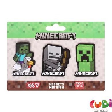 Магниты фигурные Yes "Minecraft", 3 шт 1 (708542)