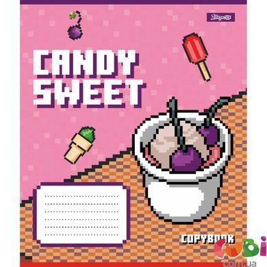 Тетрадь ученическая А5/12 кос. 1B Candy sweet.