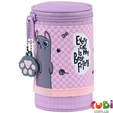 Пенал Kite Lazy Cats K25-684-3, комбинированый