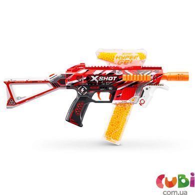 Игрушечный бластер X-SHOT Hyper Gel Medium с 10,000 гелевых шариков, 36621R - Быстрострельное Оружие для Игр