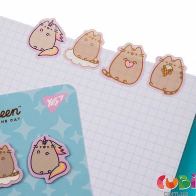 Закладкистікери Yes "Pusheen", пластик, 80 шт (4х20) (170419)