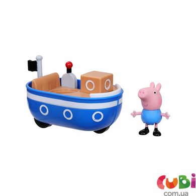 Ігровий набір Peppa - КОРАБЕЛЬ ДІДУСЯ ПЕППИ (корабель, фігурка Джорджа)