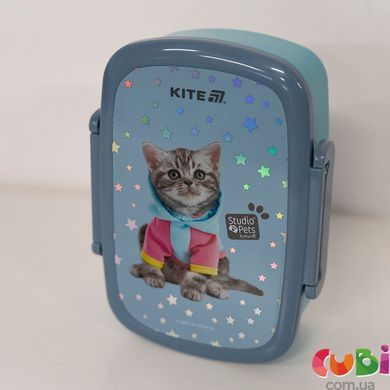 Ланчбокс Kite с наполнением SP (SP25-163), блакитний, сірий