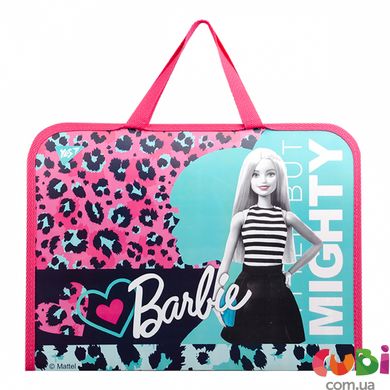 Папка-портфель YES на блискавці з тканинними ручками "Barbie" (491817)