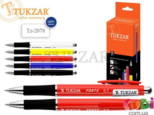 TZ 2078 Ручка шариковая автоматическая «FORTE» 0,7мм,син (1440 720 12шт ящ)