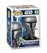 Ігрова фігурка FUNKO POP! серії "Мандалорець" - МАНДАЛОРЕЦЬ З ҐРОҐУ НА СПИНІ (90443), комбінований