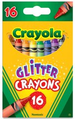 Набір воскової крейди Crayola Glitter 16 кольорів (52-3716)
