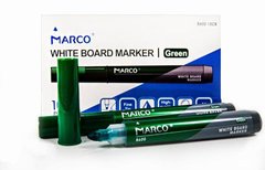 Маркер Board сухостираємий, круглий, зелений, Marco, 8600-10CB green
