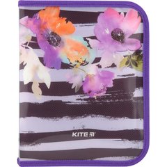 Папка об'ємна на блискавці Kite Flowers В5 (K18-203-2)