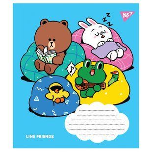 Нотная тетрадь YES А5/12 Line friends (766255)