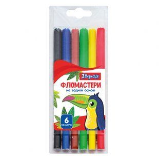 650456 Фломастеры 1 Вересня 6 цветов Zoo Land